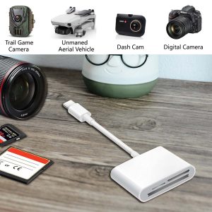 USB C SD Card Reader for iPhone 15/iPad/Mac