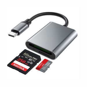SAMKE 2-in-1 Micro SD Memory Card Reader