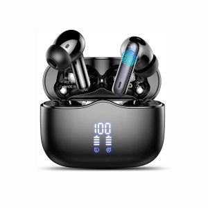 SAMKE Wireless Earbud, Bluetooth 5.3 Headphones HIFI Immersive Sound